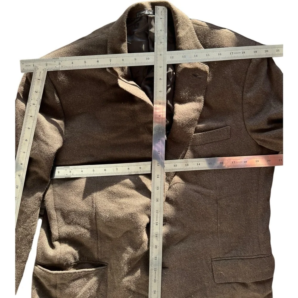 Ralph Lauren Black Label Slim Fit 100% Wool Brown blazer Sport Jacket 42R - Picture 12 of 12